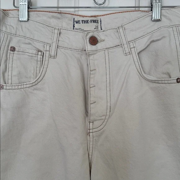 Free People Barrel Leg Jean, size 25 - Picture 3 of 5